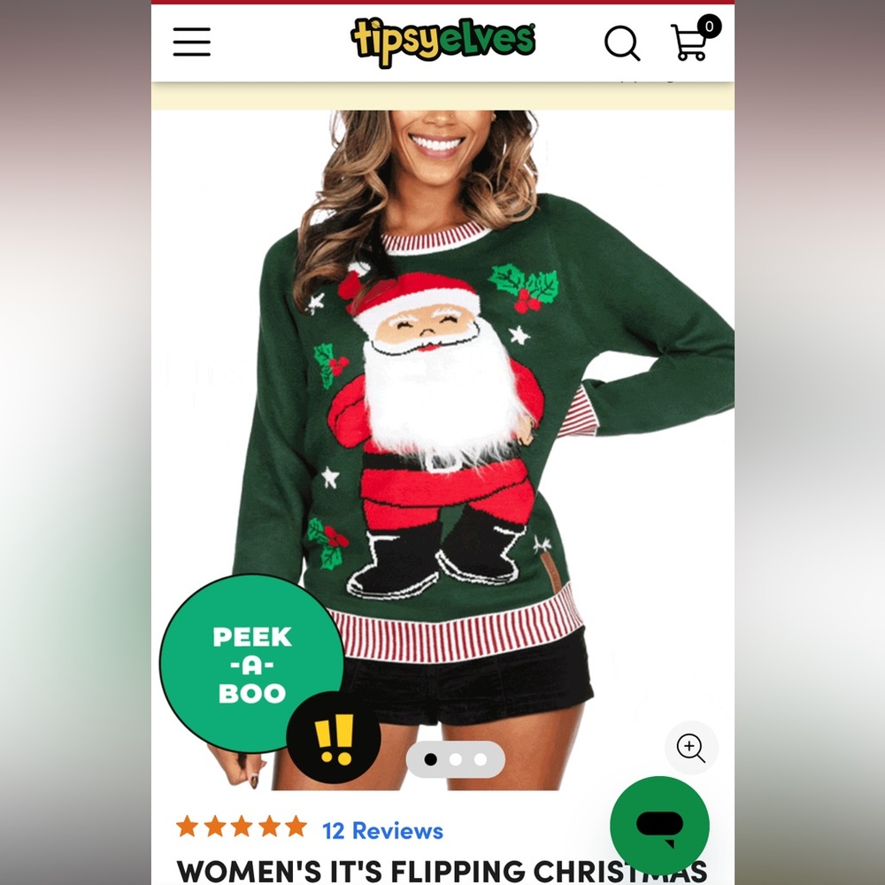 Tipsy Elves “It’s Flipping Christmas” Sweater